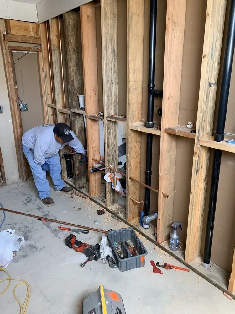 Commercial rough-in plumbing for Trenchless Sewer Repair in Bay Lake